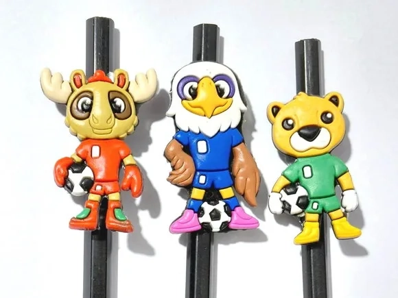 Lápis C/ponteira Mascote da Copa do Mundo Pacote C/6 Unidade