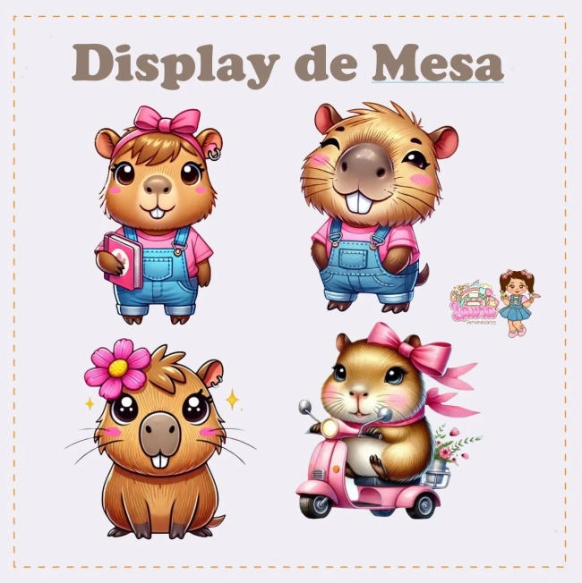 Kit Festa Só Um Bolinho CAPIVARA - Decoração de Festa
