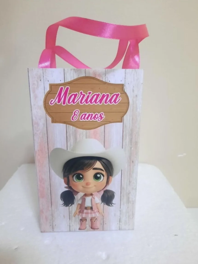 Sacolinhas Personalizadas Boiadeira para Lembrancinhas