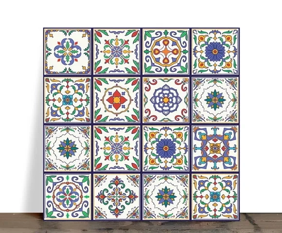 Azulejo Decorativo Mosaico Cores Rústicas 15x15 Cerâmica