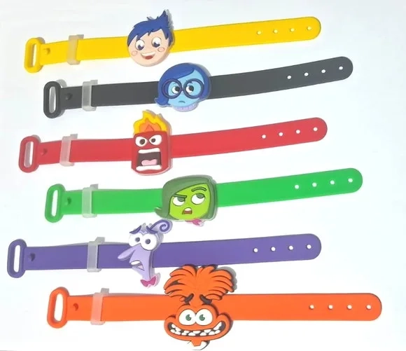 Pulseira Divertidamente Emborrachado 19cm Pct 6 Unidade