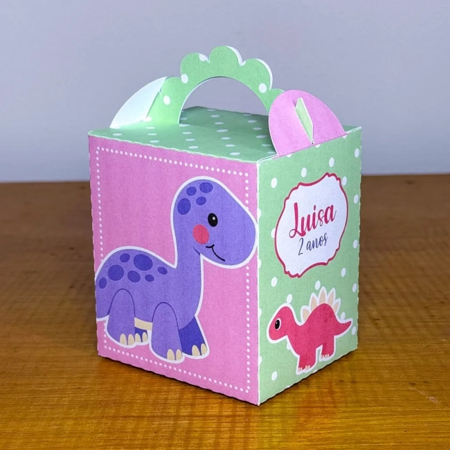 PEGUE E MONTE - Kit Festa DINOSSAURO MENINA - Decoração de Festa | Lembrancinhas | Aniversário | Personalizados