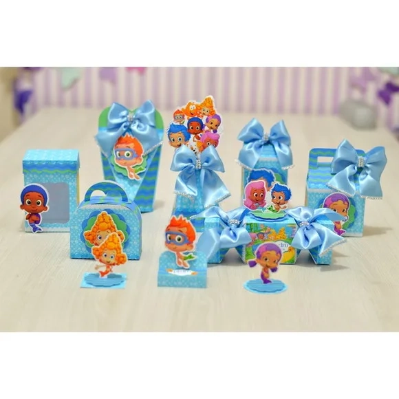 Kit 30 Lembrancinhas Bubble Menino