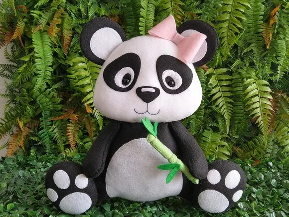Panda em Feltro