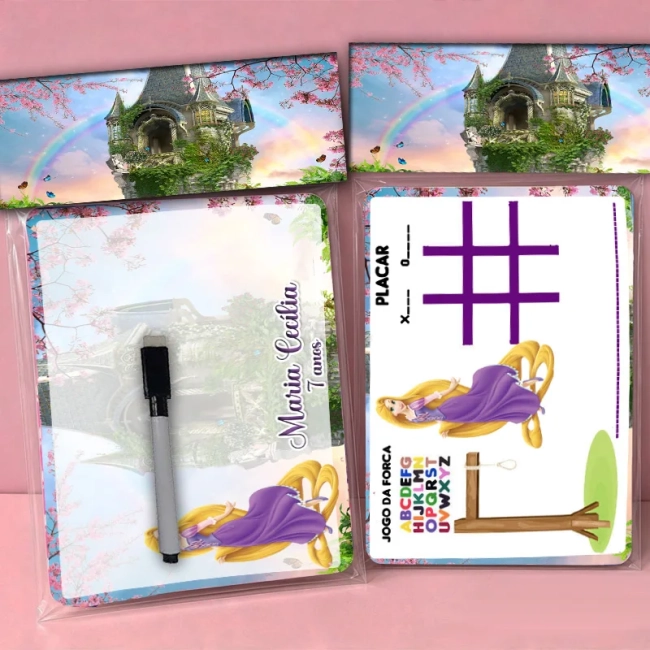 Lousa Magica Personalizada lembrancinhas Rapunzel