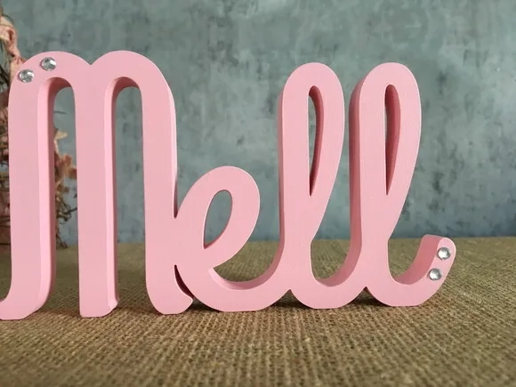 Letras de MDF -Nomes - Letras Cursivas