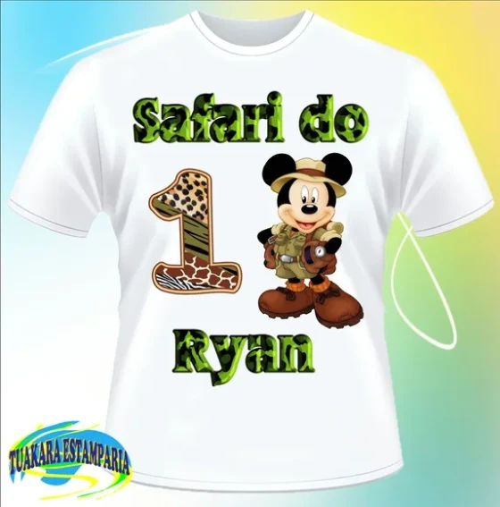 Camiseta Safari Mickey