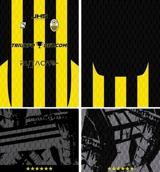 Arte Vetor Camisa Deportivo Táchira Home Kit 2025