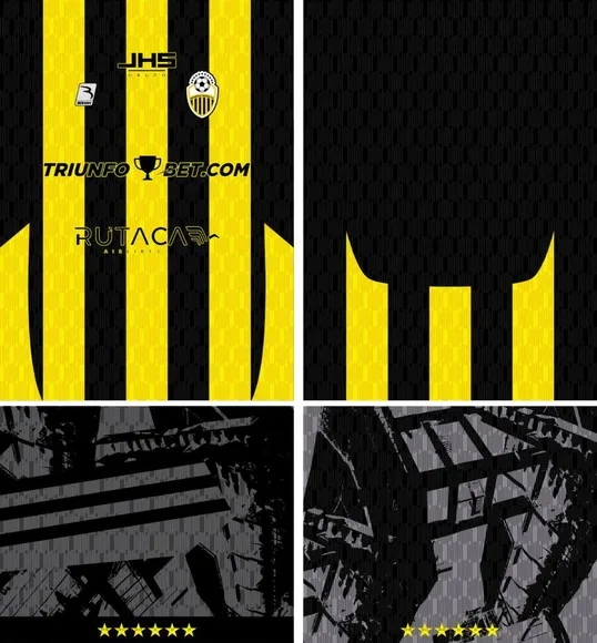 Arte Vetor Camisa Deportivo Táchira Home Kit 2025