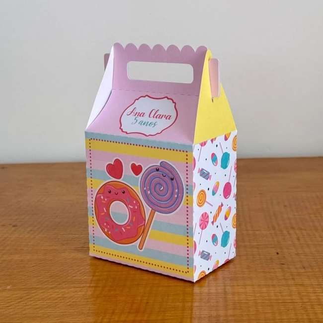 PEGUE E MONTE - Kit Festa DOCES Decoração de Festa | Lembrancinhas | Aniversário | Personalizados