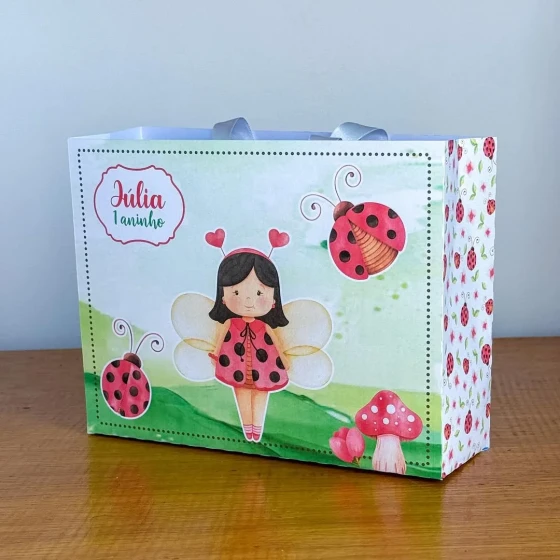 PEGUE E MONTE - Sacolinhas Personalizadas JOANINHA - Decoração de Festa | Lembrancinhas | Aniversário | Personalizados