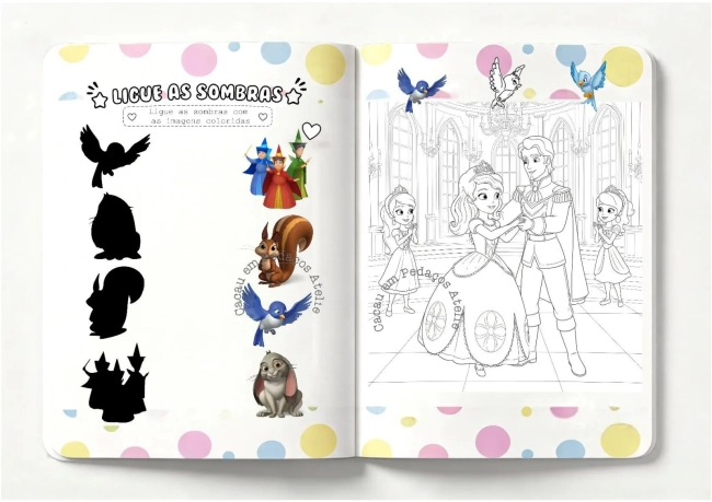 Princesa Sofia Álbum de Figurinhas + Desenhos para Colorir + Atividades