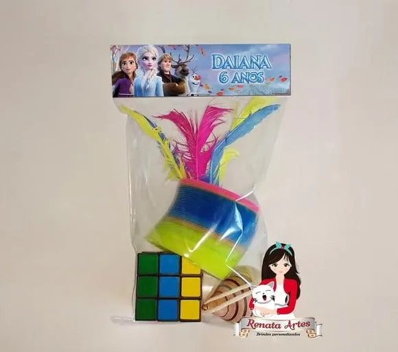 Kit Brinquedos Retrô Tema Frozen 2020