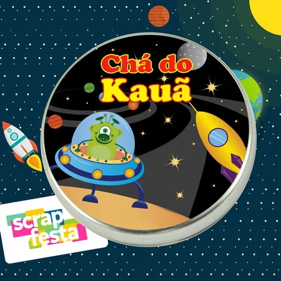 Latinha Personalizada Festa Espaço