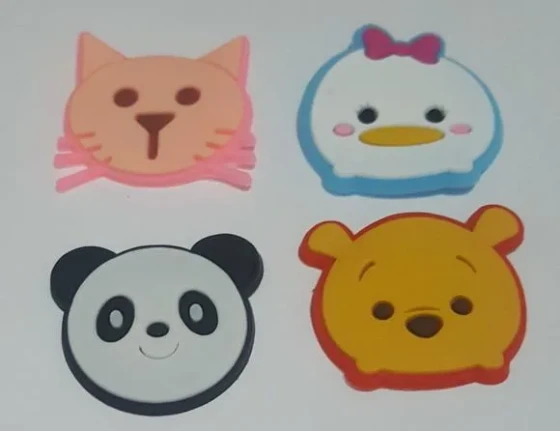 Apliques Animais Emorrachados Variados Pacotes com 8 Unidade