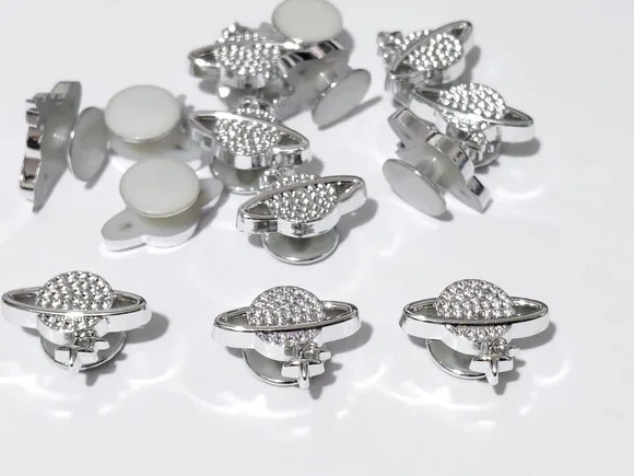 Pins para Sandália Planeta Abs Niquel Pacote com 6 Unidades