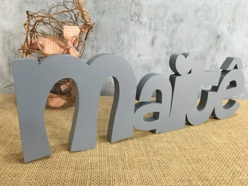 Letras Decorativas - nome em MDF Linha CH