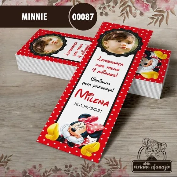 Marcador de Livro Minnie - 00087