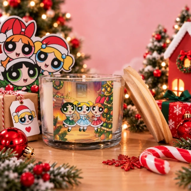 Vela Aromática no Copo Personalizada Natal As Meninas Superpoderosas - Trabalhamos com outros temas