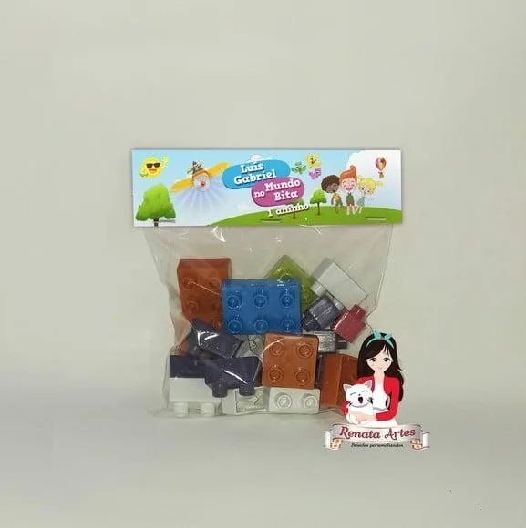 Blocos de Montar Personalizado Mundo Bita no Avião