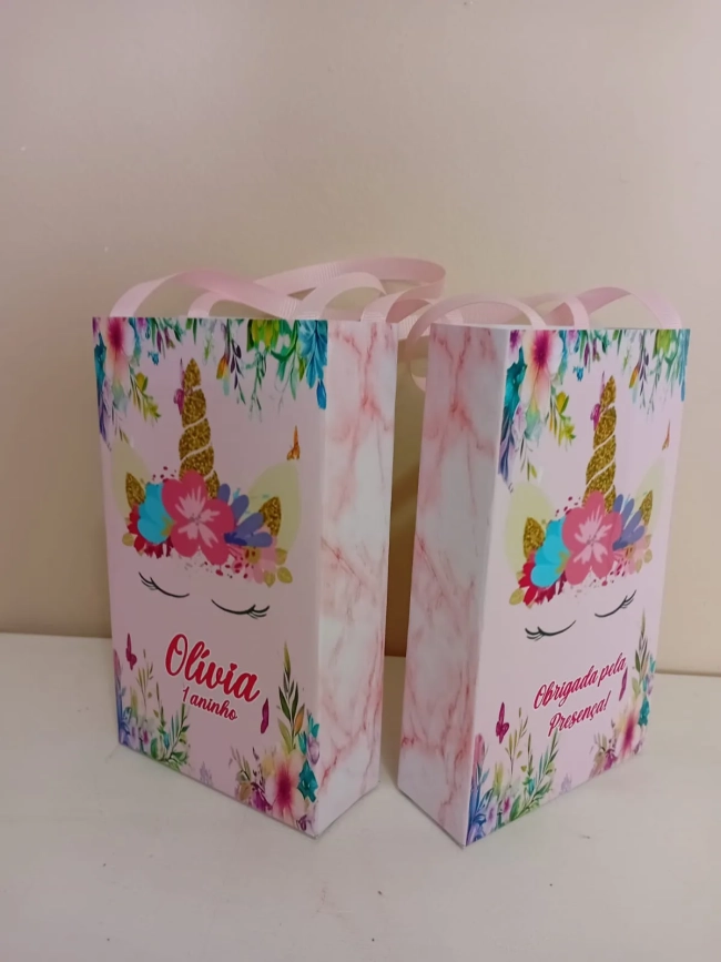 Sacolinhas Personalizadas Unicórnio para Lembrancinhas