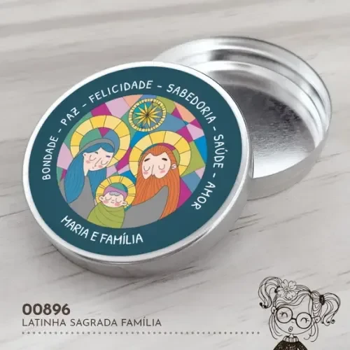 Latinha Adesivada Sagrada Família - 00896