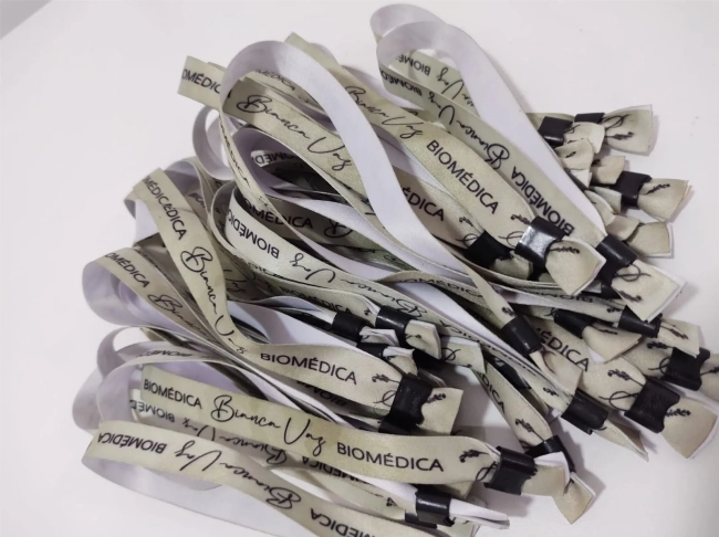 Pulseiras Personalizadas de Tecido Festas e Eventos !
