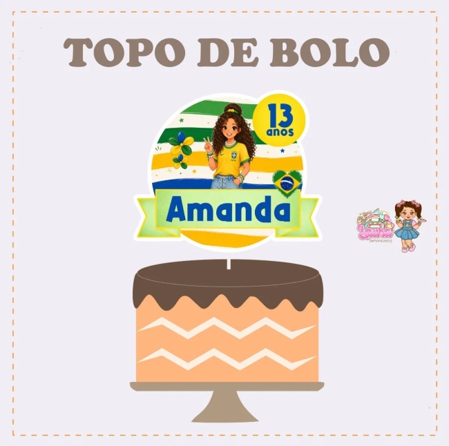 Kit Festa Só Um Bolinho VSCO GIRL BRASIL - Decoração de Festa