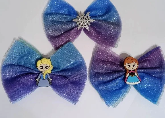 Lacinho com Aplique da Frozen - 3 Unidades