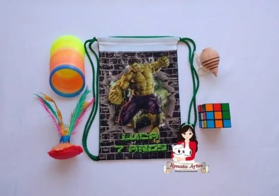 Mochila Brinquedos Retrô Tema Hulk