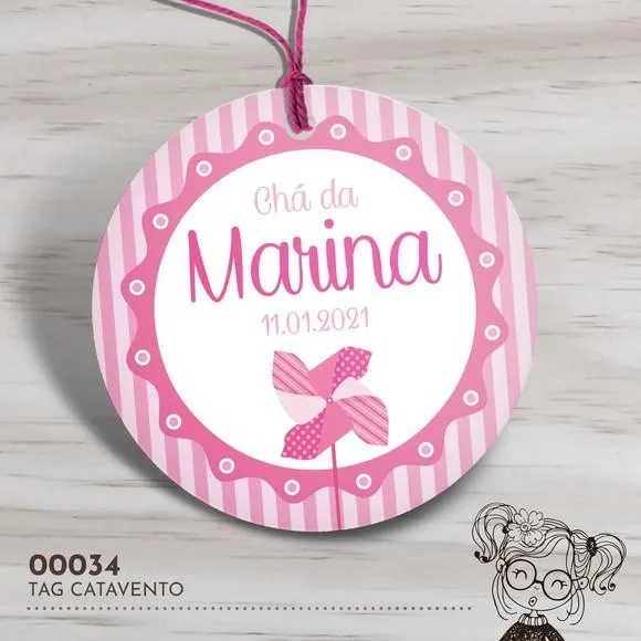 Tag Redonda Catavento - 00034
