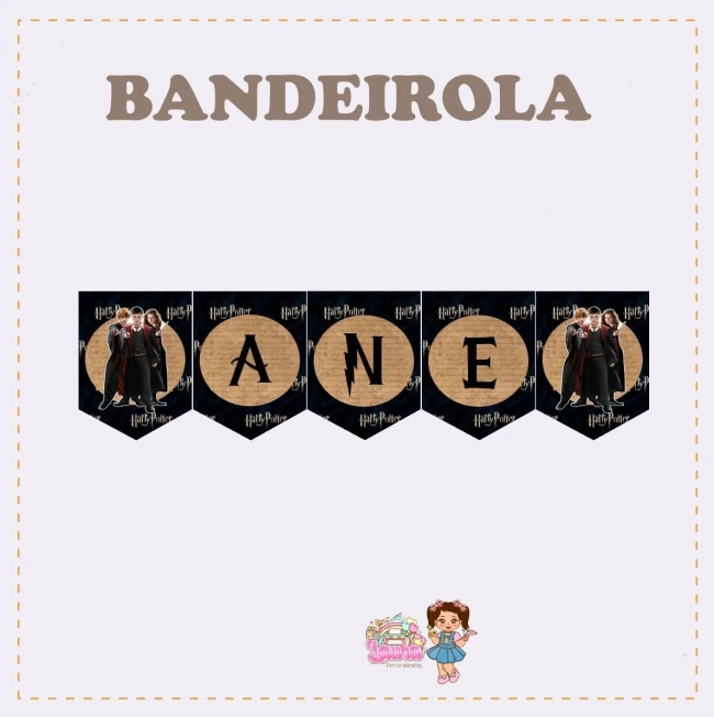 Kit Festa Só Um Bolinho HARRY POTTER - Decoração de Festa