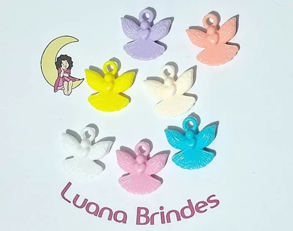 Pingente Anjinho Pacotes com 30 Unidades Colorido