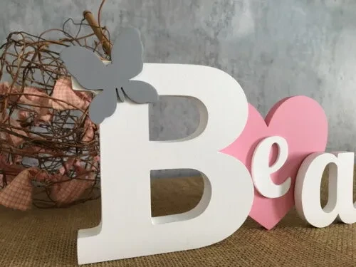 Letras Decorativas - Nomes - Coração