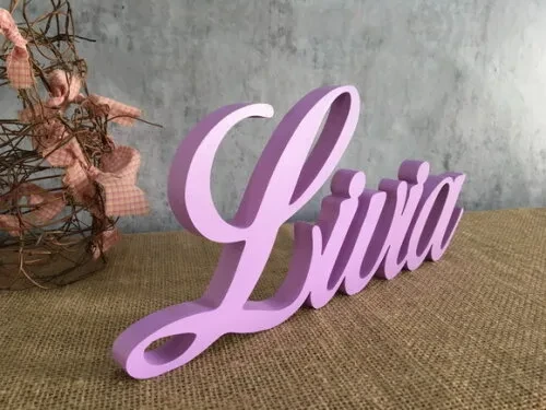 Letras de MDF -Nomes - Letras Cursivas