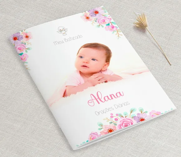 Lembrancinha Para Batizado Com Fotos Do Bebê - Orações