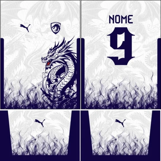 Arte Vetor Camisa Interclasse Dragão 277