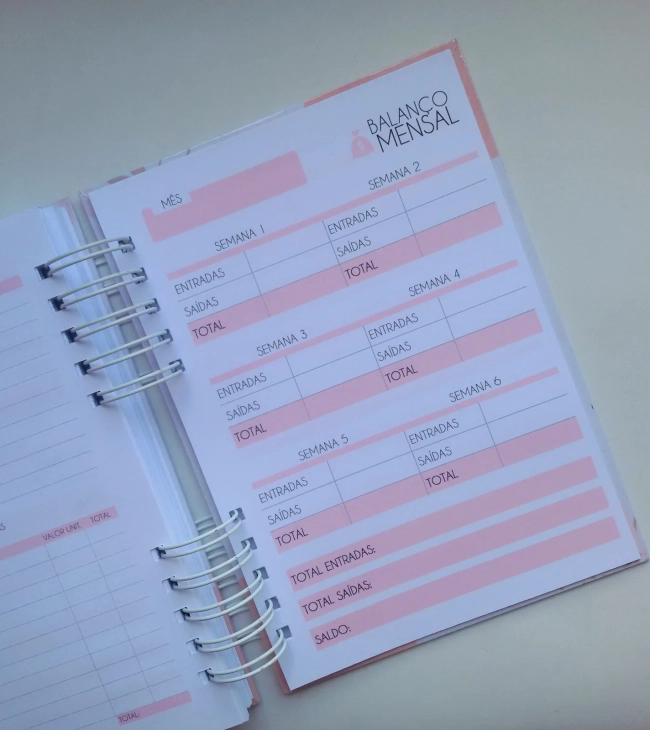 Caderno de Pedidos + Controle Financeiro - Escolha a Capa