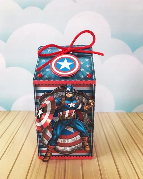 Kit 30 Lembrancinhas Capitão América