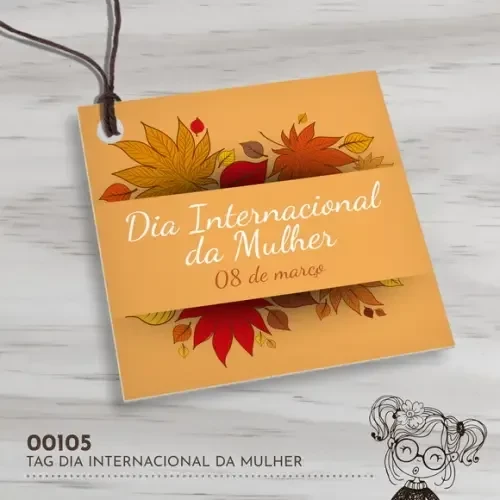 Tag Quadrada Dia Internacional da Mulher - 00105