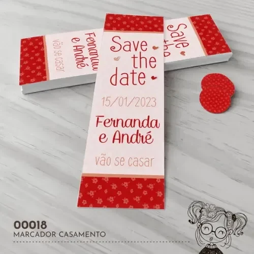 Marcador de Livro Save The Date - 00018