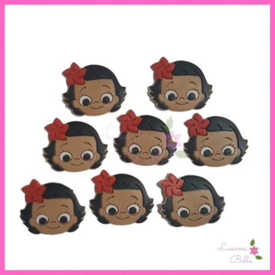 Aplique Moana Baby emborrachado - Pcts c/7 unds