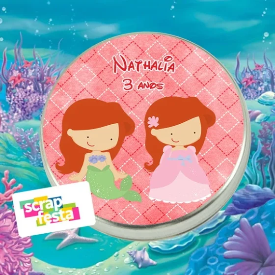 Latinhas Personalizadas Festa Sereia