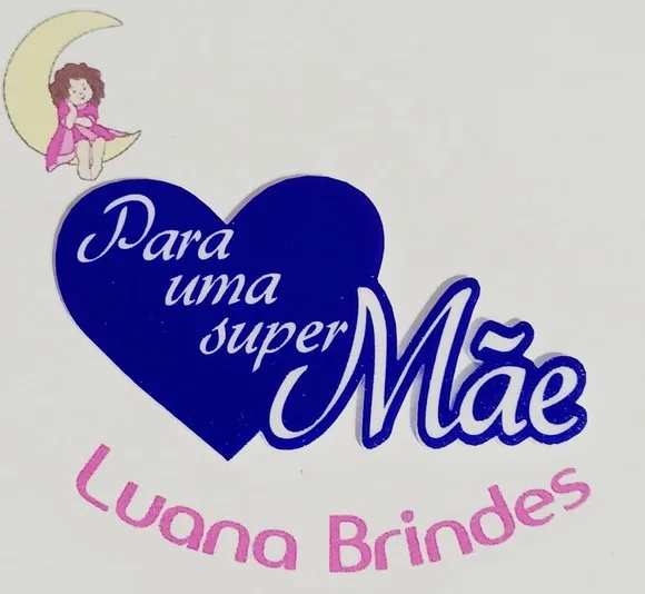 Plaquinha para Uma Super Mãe Acrílico Uv - 3 Unidades