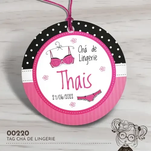 Tag Redonda Chá de Lingerie - 00220