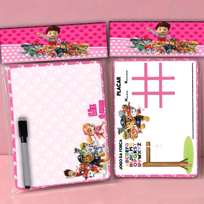 Lousa Magica Personalizada lembrancinhas Patrulha Canina
