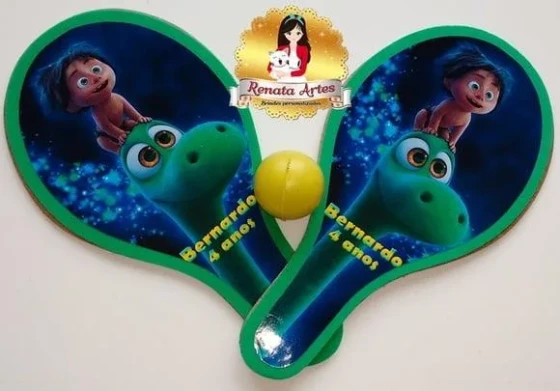 Raquetes de Ping Pong Tema o Bom Dinossauro