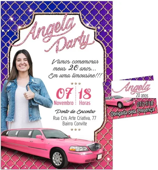 CONVITE DIGITAL C/TAG Festa Limousine
