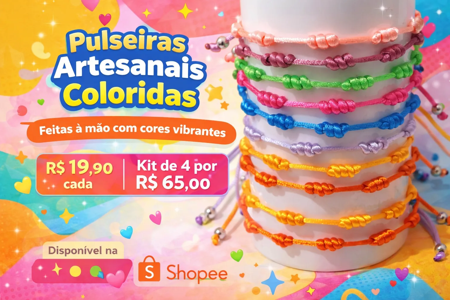 ✨ Pulseiras 7 Nós Artesanais – Feitas com Amor e Estilo!