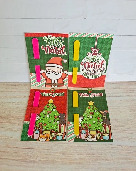 Card com Mini Lixa de Natal - Mimo para Cliente